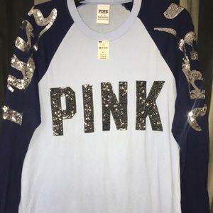 Victoria Secret Pink bling long sleeve shirt